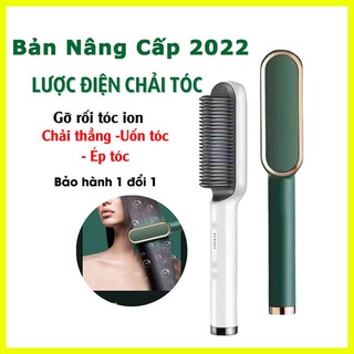 Lược điện chải tóc tạo kiểu uốn thẳng 3 in 1 đa năng, 5mức nhiệt nóng nhanh, Chải thẳng tóc, uốn tóc, duỗi tóc siêu tốc