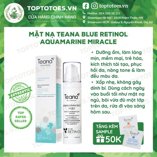 Mặt nạ Teana Blue Retinol Aquamarine Miracle 50ml nuôi dưỡng, trẻ hoá da