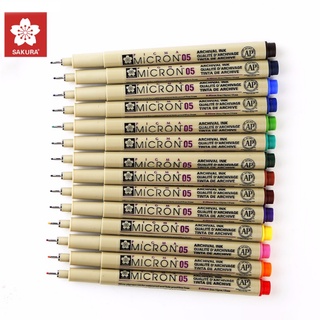 [Mã LIFEXANH03 giảm 10% đơn 500K] BÚT KIM MÀU ĐI NÉT CHUYÊN NGHIỆP SAKURA PIGMA MICRON (Bảng màu 2)