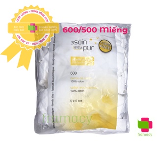 Bông tẩy trang hữu cơ Tetra Le Soin à l'Etat pur, Pháp (500 miếng) tẩy sạch bụi bẩn và lớp trang điểm cho mọi loại da