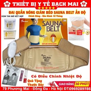 ĐAI QUẤN NÓNG SAUNA BELT CAO CẤP ẤN ĐỘ - GIẢM EO SIÊU TỐC - GIẢM MỠ BỤNG THỪA [ĐẶC BIỆT PHỤ NỮ SAU SINH]