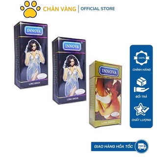 Combo 2 Hộp Bao Cao Su Innova Vàng Và 1 Hộp Innova Đen Gân Gai Kéo Dài Thời Gian - Chân Vàng Shop