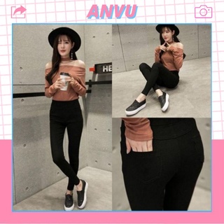 Quần legging dài RAINBOWFREESHIPchất cotton siêu co dãn || ANVU STORE QNU08