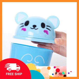 Thùng Rác Mini Để Bàn Hình Thú 12X19Cm