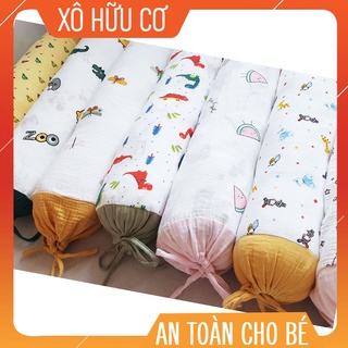 Gối ôm Organic vải xô hữu cơ Muslin cao cấp cho bé - siêu êm và mềm mịn
