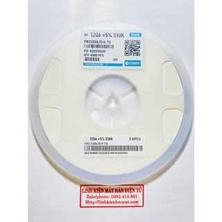 100 Con Điện Trở Dán 510K Kiểu 1206 SMD