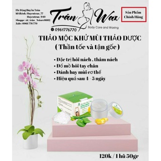 Thảo mộc khử mùi hôi nách , thâm nách , chảy mồ hôi tay chân