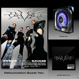 Có sẵn album Ảnh Aespa Savage hộp ảnh