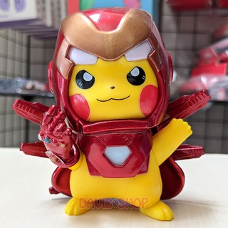 Mô hình Figure Pikachu cosplay Iron Man Búng Tay