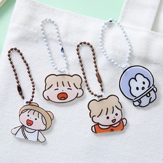 MÓC KHÓA NHỰA MINI CUTE DÂY BI NHIỀU HÌNH DÁNG LÀM MÓC KHÓA, TREO BALO, CẶP