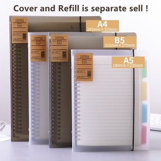 [Mã LIFE0803ALL giảm 10% đơn 0K] Bìa trong suốt / Giấy bên trong khổ A4/B5/A5 dùng để ghi chú