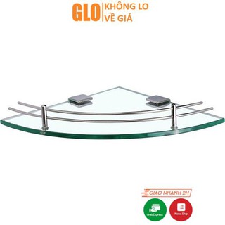 Kệ Kính Góc Phòng Tắm(Inox &amp; Kính Cường Lực 8 Ly)
