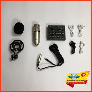 [ Siêu rẻ ] Combo micro BM-800 và sound card V8