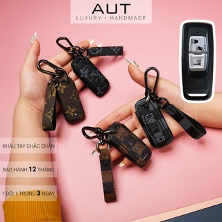 Ví da đựng chìa khóa smartkey Honda SH 350i 150i Sh mode 2022 2 nút bấm LV khâu tay VSV CD có tay cầm