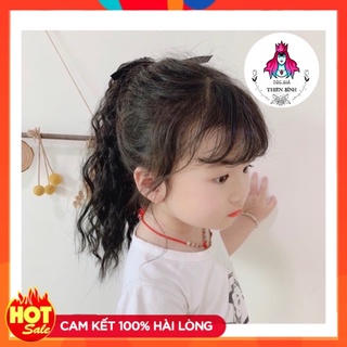 Tóc giả em bé cột xù xoăn y ảnh