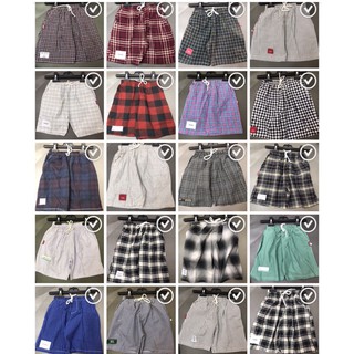 Quần short kaki caro cho bé lỗi chất vải thô