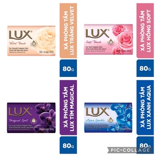 Xà phòng LUX các màu bánh to 80g ,xà bông cục soap sáp, tắm, hồng, trắng, tím, xanh-[FREE SHIP] TỪ ĐƠN 50K