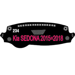 Thảm Taplo xe Kia Sedona 2015-2018 chất liệu Nhung lông cừu hoặc Da Carbon