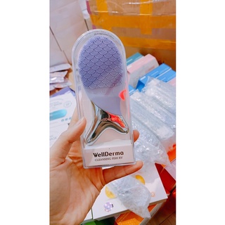 Máy Rửa Mặt Làm Sạch Sâu, Kết Hợp Chức Năng Massage WellDerma Cleansing Fish