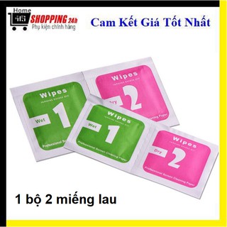 2 Bộ Giấy lau cường lực lau kính 1 lau ướt 2 lau khô , lau sạch bụi bẩn trên điện thoại