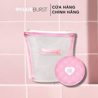 [HB GIFT] Combo túi Pouch Hairburst du lịch + Gương Cầm Tay Hairburst 2 Mặt Zoom 2X Mini