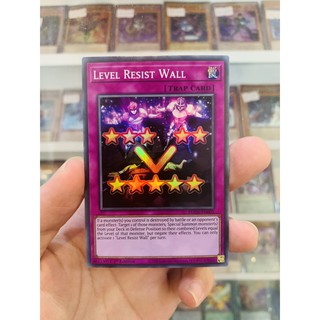 Thẻ Bài YugiOh! Mã EGO1-EN005 - Level Resist Wall - Super Rare - 1st Edition