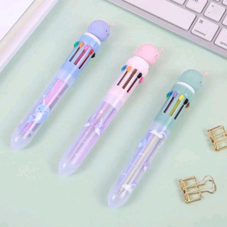 Bút bấm 10 màu bút bấm nhiều màu kì lân BNM1 bút nhiều màu cute bút 10 màu dễ thương