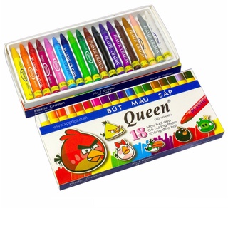 [Giao 2 Giờ] Bút sáp 18 màu Queen