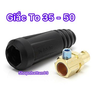1 GIẮC cắm đực máy hàn Loại TO gắn dây máy hàn điện tử 35-50