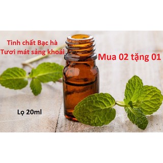 Combo 2 lọ Tinh dầu Bạc hà cao cấp lọ 20ml_tặng 1 lọ cùng loại