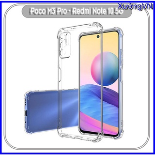 Ốp lưng silicon chống va đập trong suốt Xiaomi Redmi Note 10 5g - Poco M3 pro