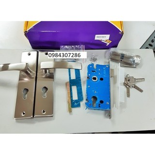Khóa thông phòng cửa gỗ, khóa tay gạt cửa gỗ