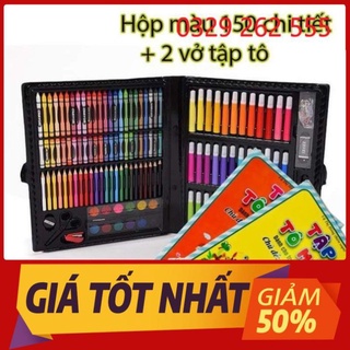 [Mã LIFEBOOK1 giảm 30K đơn 150K] (Tặng 2 tập tô mầu) Hộp bút màu 150 chi tiết cho bé tập tô sáng tạo