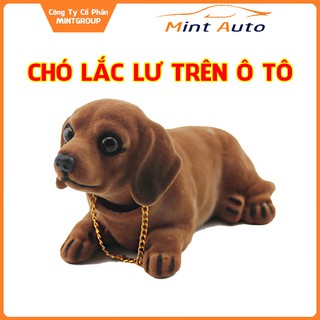 Chó lắc lư trên xe hơi - Trang trí taplo ô tô, chó gật gù, lúc lắc