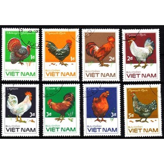 Tem sưu tập MS 497 Tem CTO Việt Nam Gia cầm 1986 ( 8 tem )