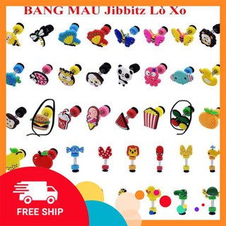 Sỉ 50 sticker - jitbitz lò xo 2D gắn dép sục, dép cá sấu