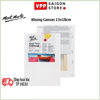 Khung Canvas 13x18cm Mont Marte Single Thick - CSST1318 - Canvas Vẽ Tranh, Toan Vẽ Tranh
