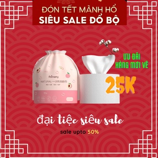 Khăn lau mặt dùng 1 lần lau khô lau ướt , khăn giấy cotton lau mặt khô dùng 1 lần