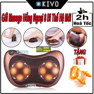 Máy Massage 8 Bi 2 Chiều Car&amp;Home Cao Cấp - Máy Mát Xa - Gối Massage Cổ Vai Gáy.