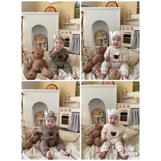 Bộ body kèm mũ cho bé/ chất zip hàn dày dặn đẹp