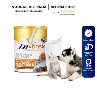 Sữa dê InBasic cung cấp dinh dưỡng cho chó mèo - Goat Milk (300gr)