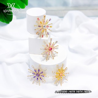 Tag áo tia đá nhân tạo tròn cao cấp - Xinh Xinh Accessories
