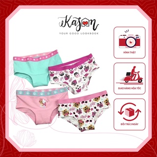 Set 4 Quần Lót Bé Gái Họa Tiết Chó Xù