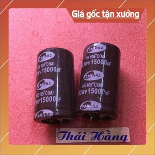 . Tụ lọc nguồn 15.000M/63 V (2 chiếc ) ..
