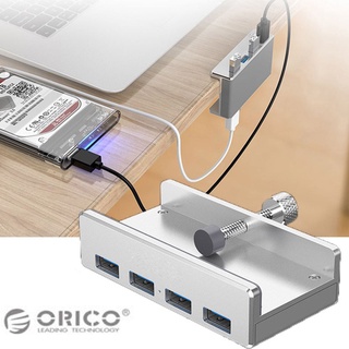 Bộ chia 4 cổng USB 3.0 dạng kẹp vỏ nhôm Orico MH4PU