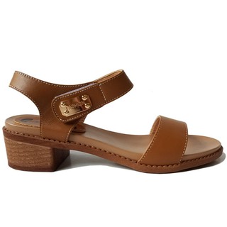 Giày sandal cao gót nữ da bò thật BIGBEN cao cấp GCG55