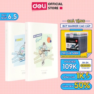 File lá học sinh phiên bản Vương Nguyên YYDL Deli - Khổ A4 40 lá hình chàng trai - 1 chiếc - 72754