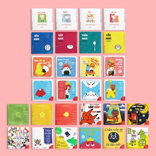 Sách - Combo 29 quyển ehon - Hình khối, âm thanh, màu sắc, cảm xúc, đồ vật, giri