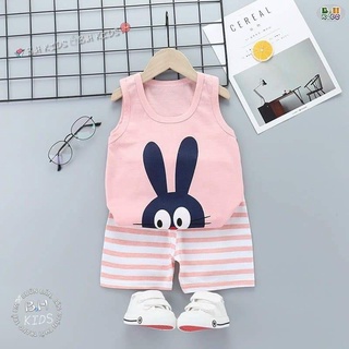 Bộ Ba Lỗ Bé Trai, Bé Gái Minky Mom Vải Thun Lạnh Họa tiết dễ thương, Bộ Quần Áo Cho Bé 3 Lỗ Mặc Hè Thoáng Mát