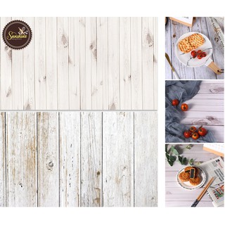 Phông Nền Chụp Ảnh Sản Phẩm 2 Mặt Vân gỗ trắng 57x87 cm-L18